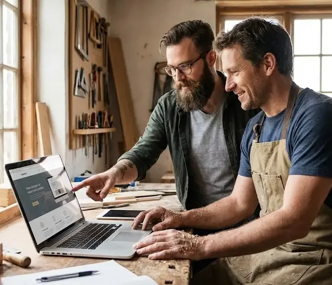 Artisan accompagné pour la création de son site internet WordPress à Montpellier